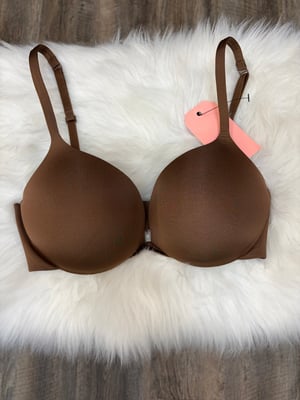 Image of 32D - SKIMS Ultimate Teardrop Push Up Plunge Bra in Cocoa - New With Tags 