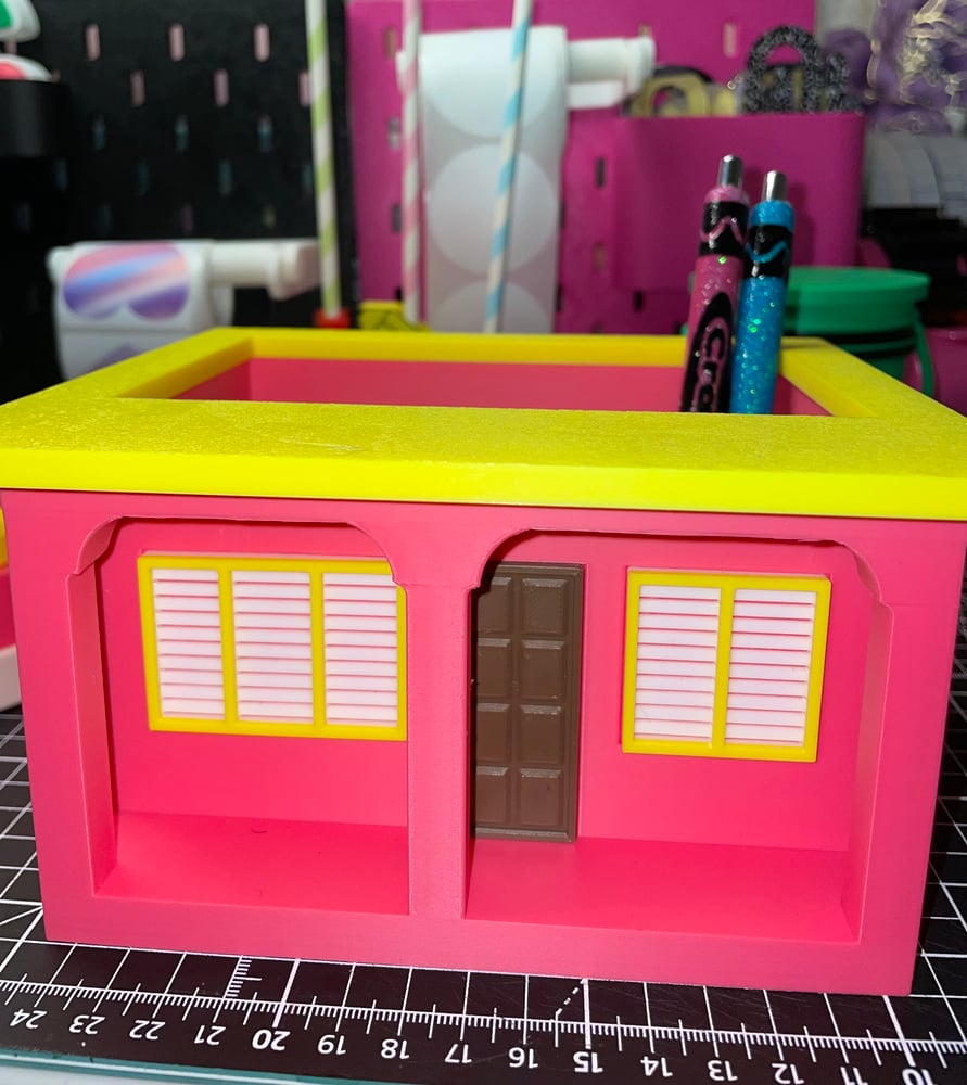 Image of Large house pen/pencil holder