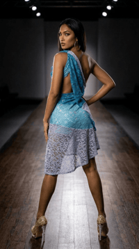 Image 2 of Blue Siren - One Piece Swimsuit Wrap/Cover
