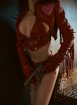 Image of Toxic Vision Heartbreaker red hot pants