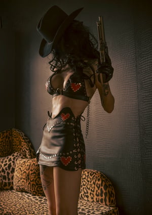 Image of Toxic Vision Heartbreaker mini skirt