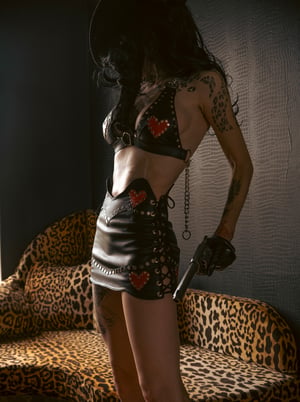 Image of Toxic Vision Heartbreaker mini skirt