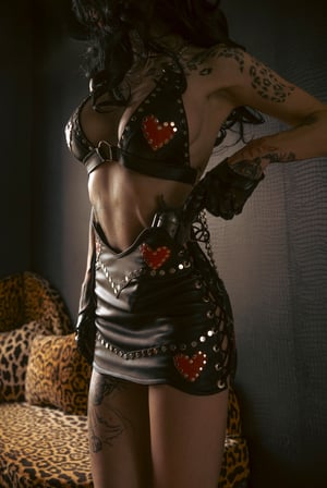 Image of Toxic Vision Heartbreaker mini skirt