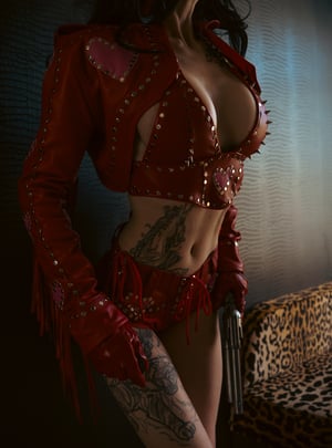 Image of Toxic Vision Heartbreaker red hot pants