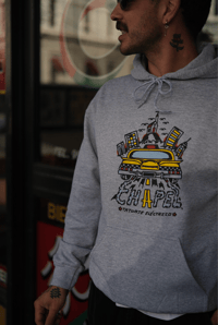 Image 1 of CHAPEL TATTOO TAXI HOODIE