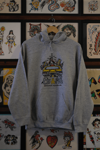 Image 3 of CHAPEL TATTOO TAXI HOODIE