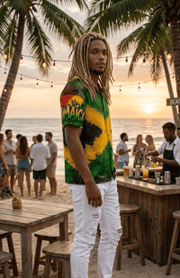 Image 2 of Jamaica - One Love Button Down Shirt