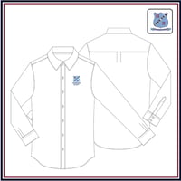 Image 1 of Belmont High School - Men's White Long Sleeved STAFF Shirt - $45 inc GST