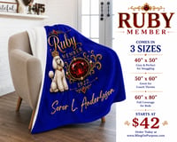 Image 3 of Ruby Member Travel Blanket (3 Sizes)