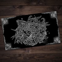 Image 1 of Enneacraft Simplicity White on Black Yu-Gi-Oh! Playmat