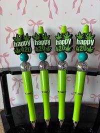 Happy 420 Beaded Pen