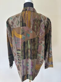 Image 3 of Vintage Capagino Long Sleeve Patterened Shirt - Size 12