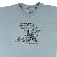Image 2 of Vintage Blue Waiting for Monsoon Season T-Shirt
