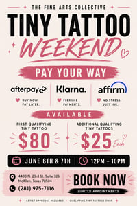 Image 2 of Tiny Tattoo Weekend – McAllen