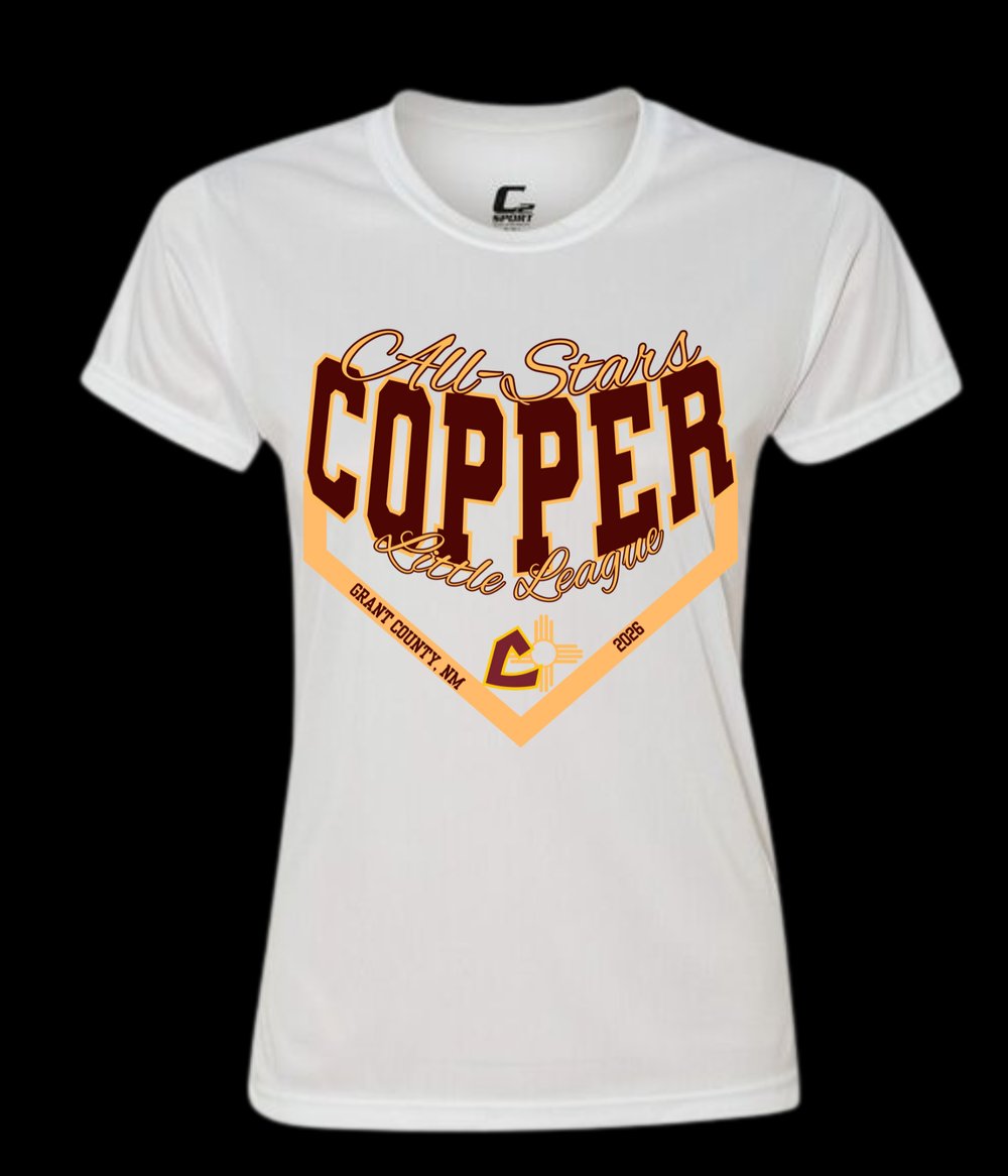 Image of  Womens White CLL dri-fit shirt