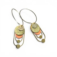 Image 1 of Boucles Moana - Doré / Pêche 