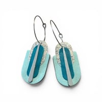 Image 1 of Boucles Kaly - Argent / Ice Mint