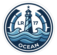 Sticker LR17Ocean - 8x8cm