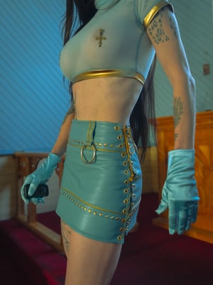 Image of Toxic Vision Sunday Service mini skirt