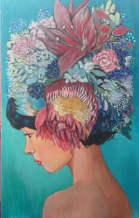 Image 1 of "Florecer exige pasar por todas las estaciones" Pintura de Javier Molinero (Bruto)