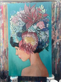 Image 4 of "Florecer exige pasar por todas las estaciones" Pintura de Javier Molinero (Bruto)