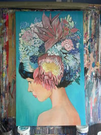 Image 2 of "Florecer exige pasar por todas las estaciones" Pintura de Javier Molinero (Bruto)