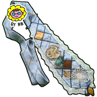 Image 1 of Art Tie, 'Rose Patch'