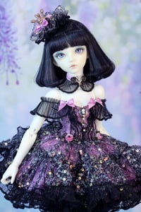 Image 5 of MSD MiniFee doll pink-black dress