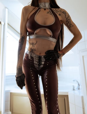 Image of Toxic Vision Deep Purple top