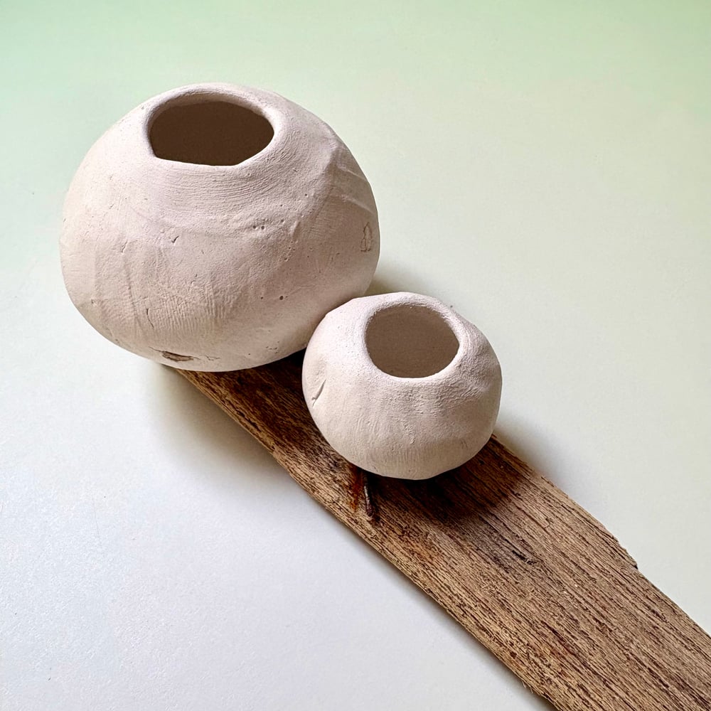 Image of Duo pinch pot wall piece