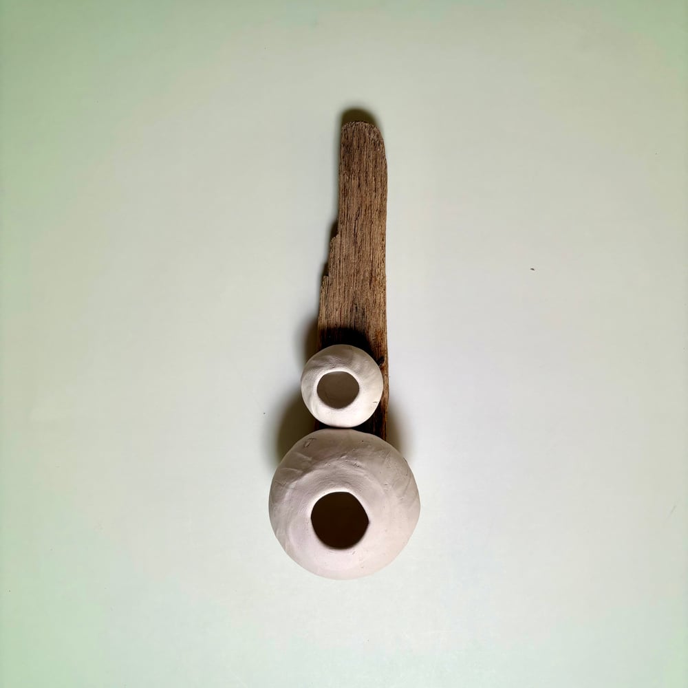 Image of Duo pinch pot wall piece