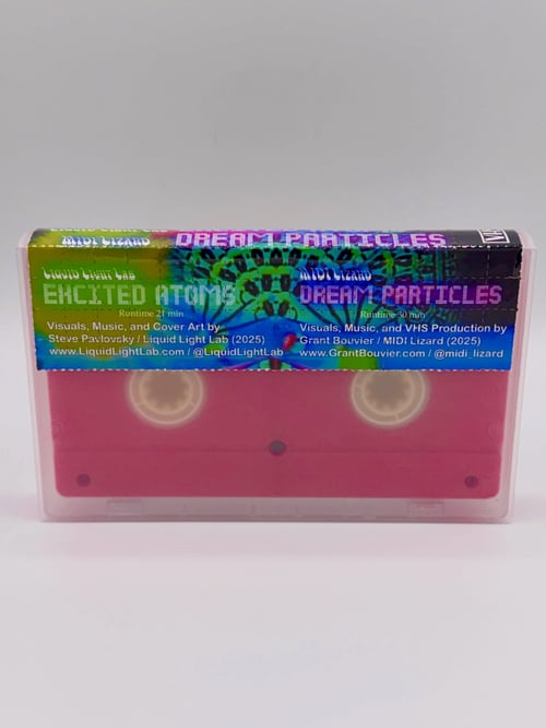 Image of Excited Atoms / Dream Particles RED VHS Tape