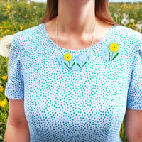 Image 4 of Dandelion Necklace and Brooches