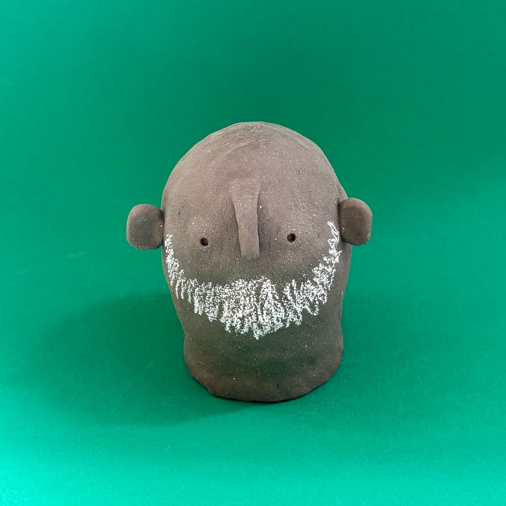 Image of Vulcan black clay Beardy guy 