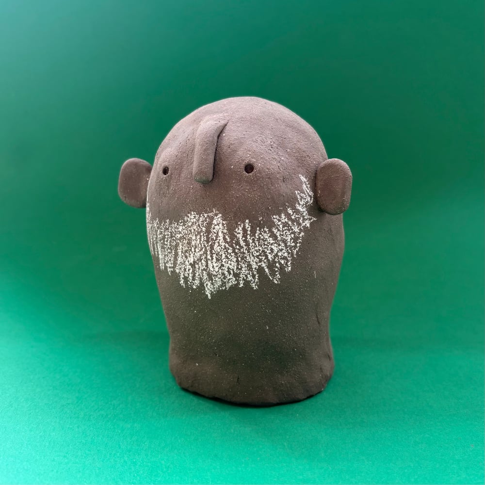 Image of Vulcan black clay Beardy guy 