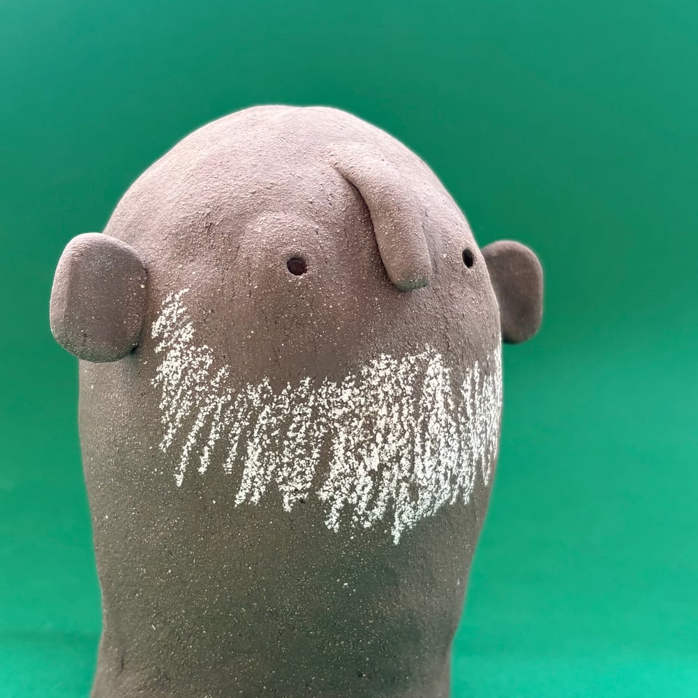 Image of Vulcan black clay Beardy guy 