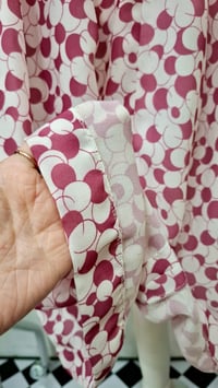 Image 4 of Vintage Late 60s Veronica by Rembrandt Pink Spotted Empire Line Dress (Size 8)