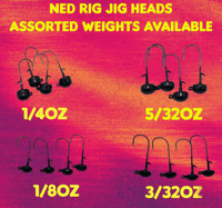 Image 1 of Ned Head Jigs (4 Pack)