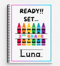 Image 1 of Personalized 2nd Grade Workbook (26 pages)