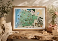 Image 2 of Affiche carte LANDES