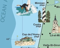 Image 4 of Affiche carte LANDES