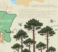 Image 5 of Affiche carte LANDES