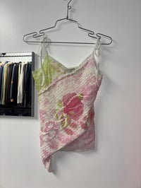 Image 1 of italian knit + mesh tank