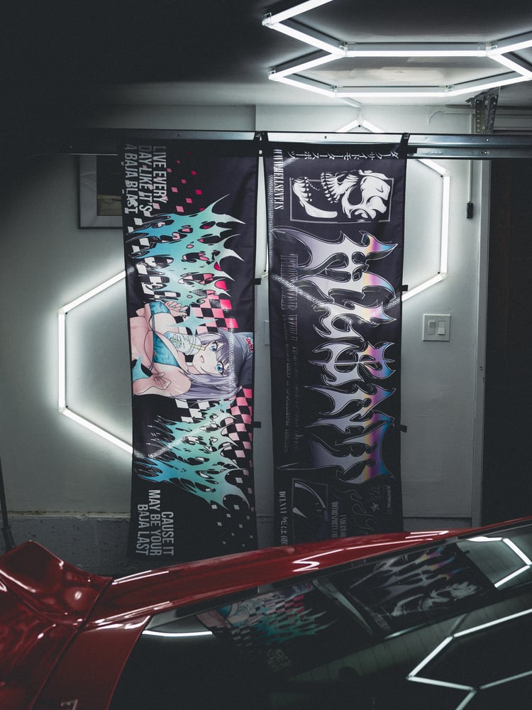Image of Baja Blast Garage Flag