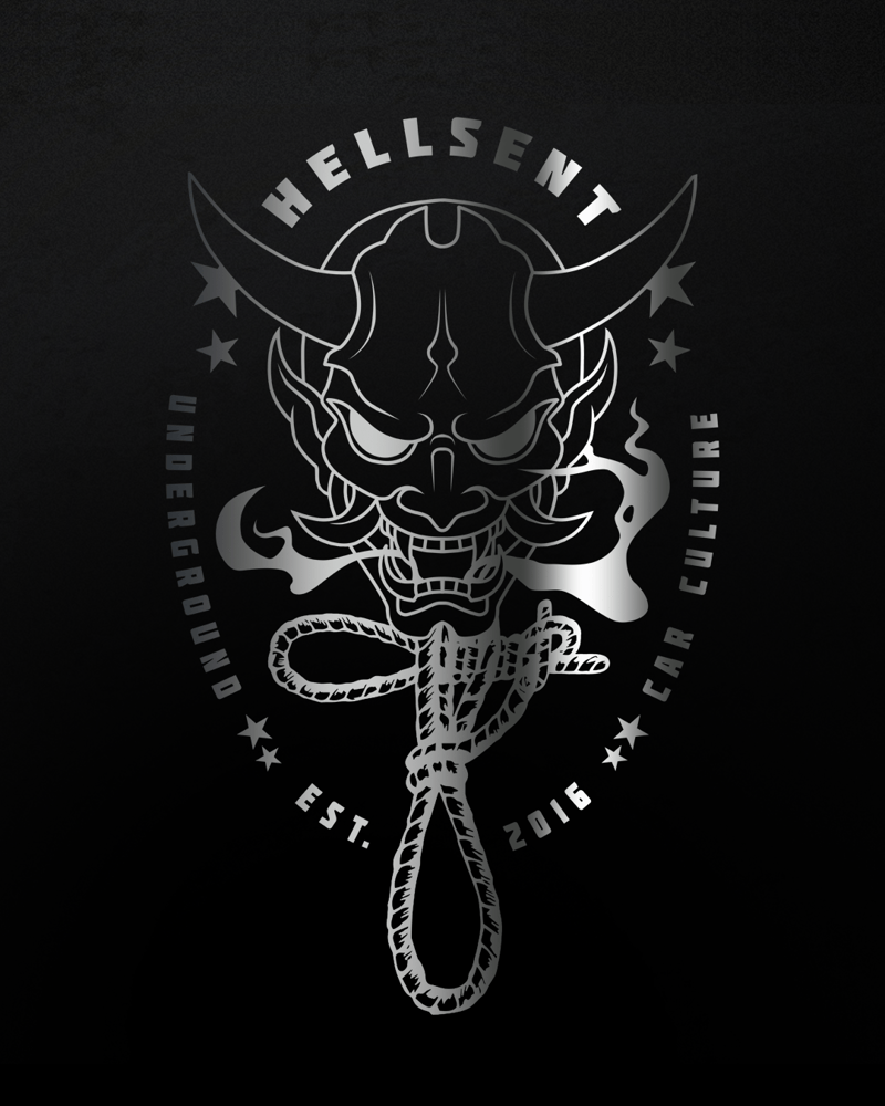 Image of Hellsent Oni XL Vinyl Decal