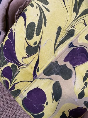 Image of hand marbled one of a kind pillow - no. 01
