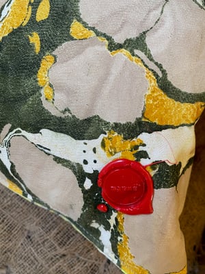 Image of hand marbled one of a kind pillow - no. 03