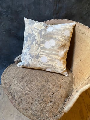 Image of hand marbled one of a kind pillow - no. 05