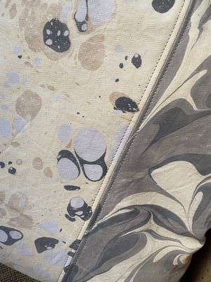 Image of hand marbled one of a kind pillow - no. 05