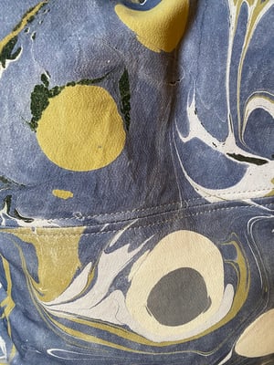 Image of hand marbled one of a kind pillow - no. 06